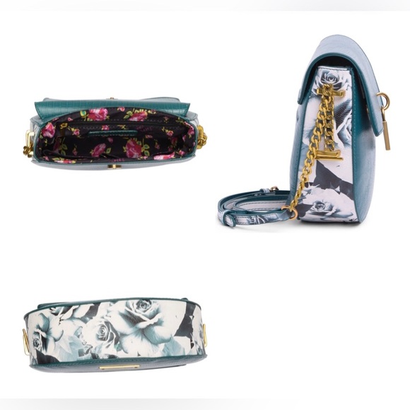 Betsey Johnson Snake Teal Shoulder Bag - Picture 5 of 14